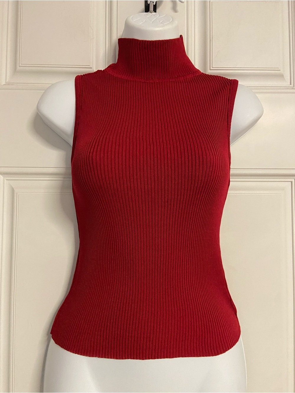 T45- WRAPPER Ribbed Knit HOLIDAY CHRISTMAS Turtle Neck Layering Top